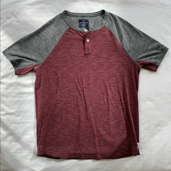american eagle short sleeve henley